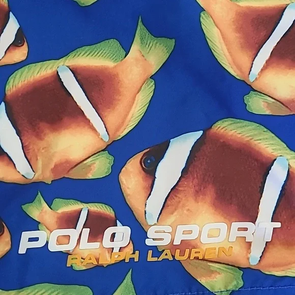 RALPH LAUREN POLO SPORT TROPICAL FISH PRINT SWIM SHORTS - Picture 4 of 13